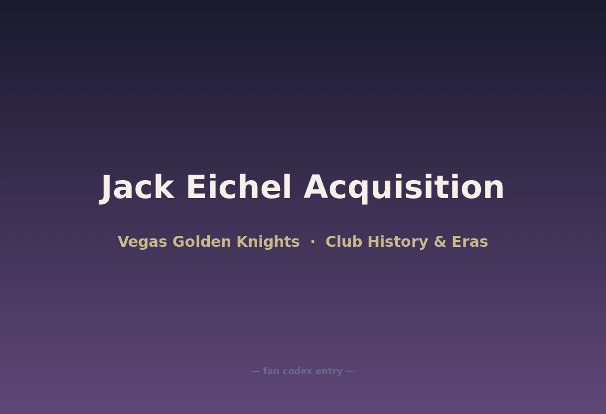 Jack Eichel Acquisition